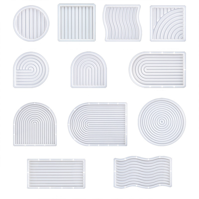 DIY Striped Wave Tray Mold For - Resin Art Tray recension och pris