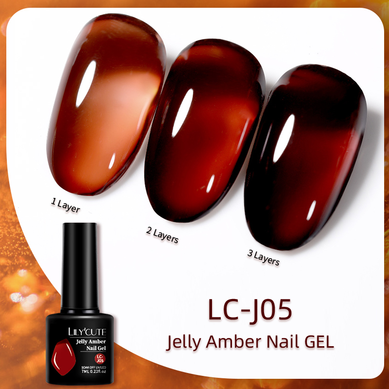 LILYCUTE 7ML Jelly Amber Gel N - Resin Dye Opaque recension och pris