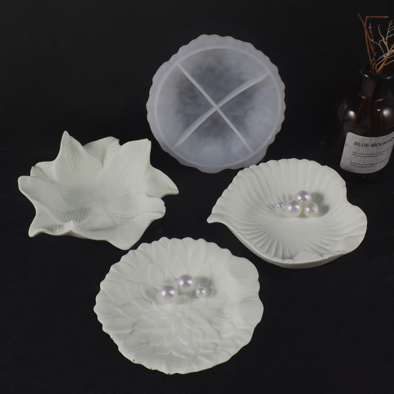 Plaster Cement DIY Leaf Dish M - Resin Art Tray recension och pris