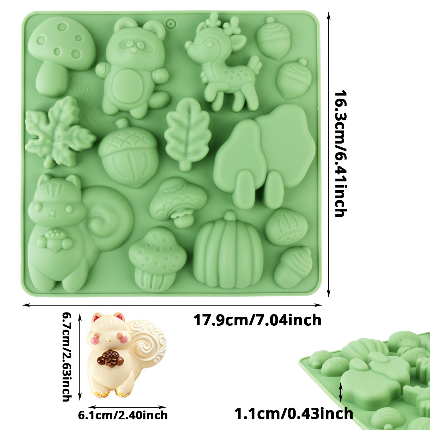 1 Silicone Cake Mold in the Sh - Resin Art And Craft recension och pris