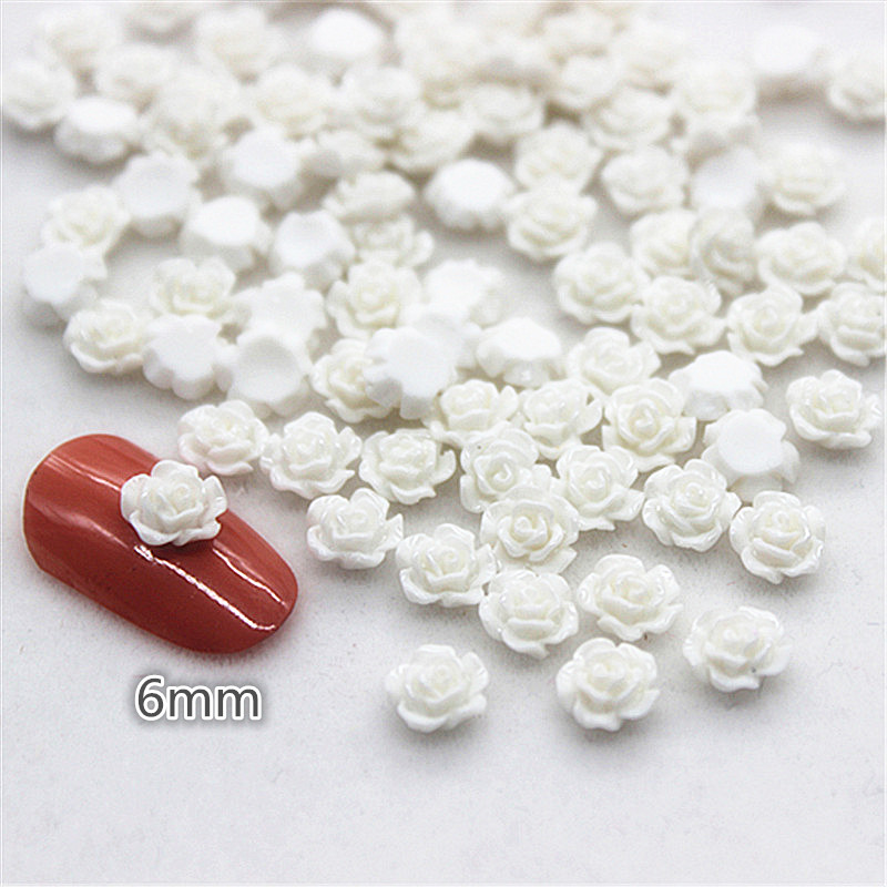 100pcs 6mm Resin Mini Rose Flo - Resin Art Of Rose recension och pris