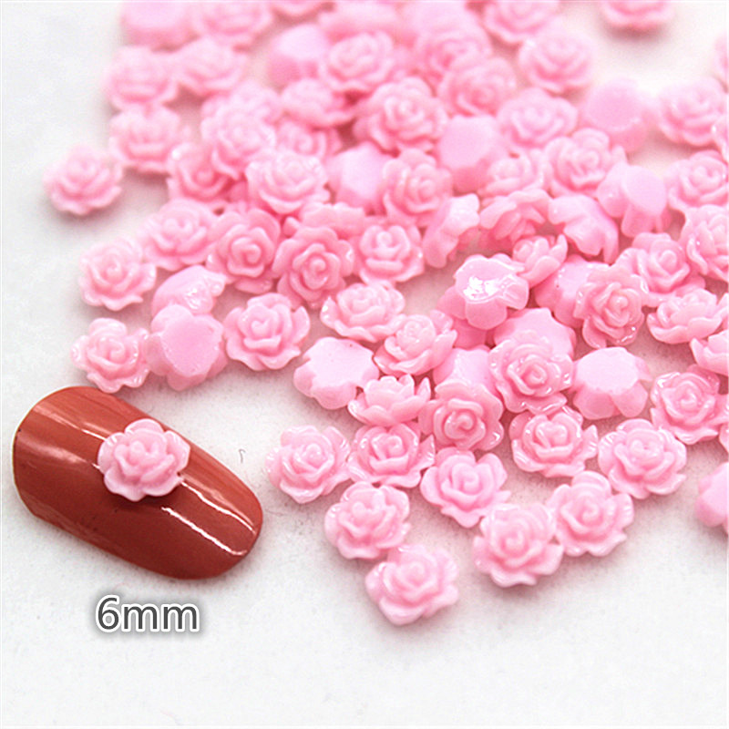 100pcs 6mm Resin Mini Rose Flo - Resin Art Of Rose recension och pris