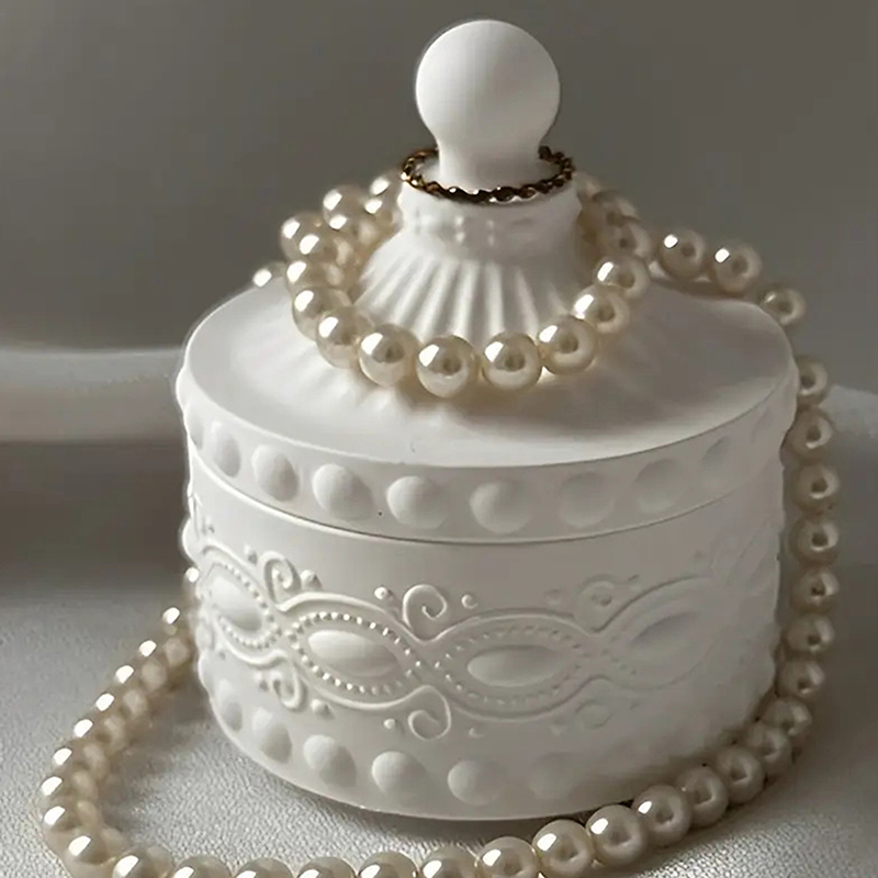 1set Striped Candle Jar Silico - Resin Art Clay recension och pris