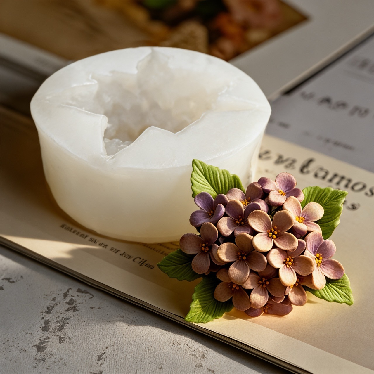 2-Piece 3D Rose and Lilac Sili - Resin Art Of Rose recension och pris