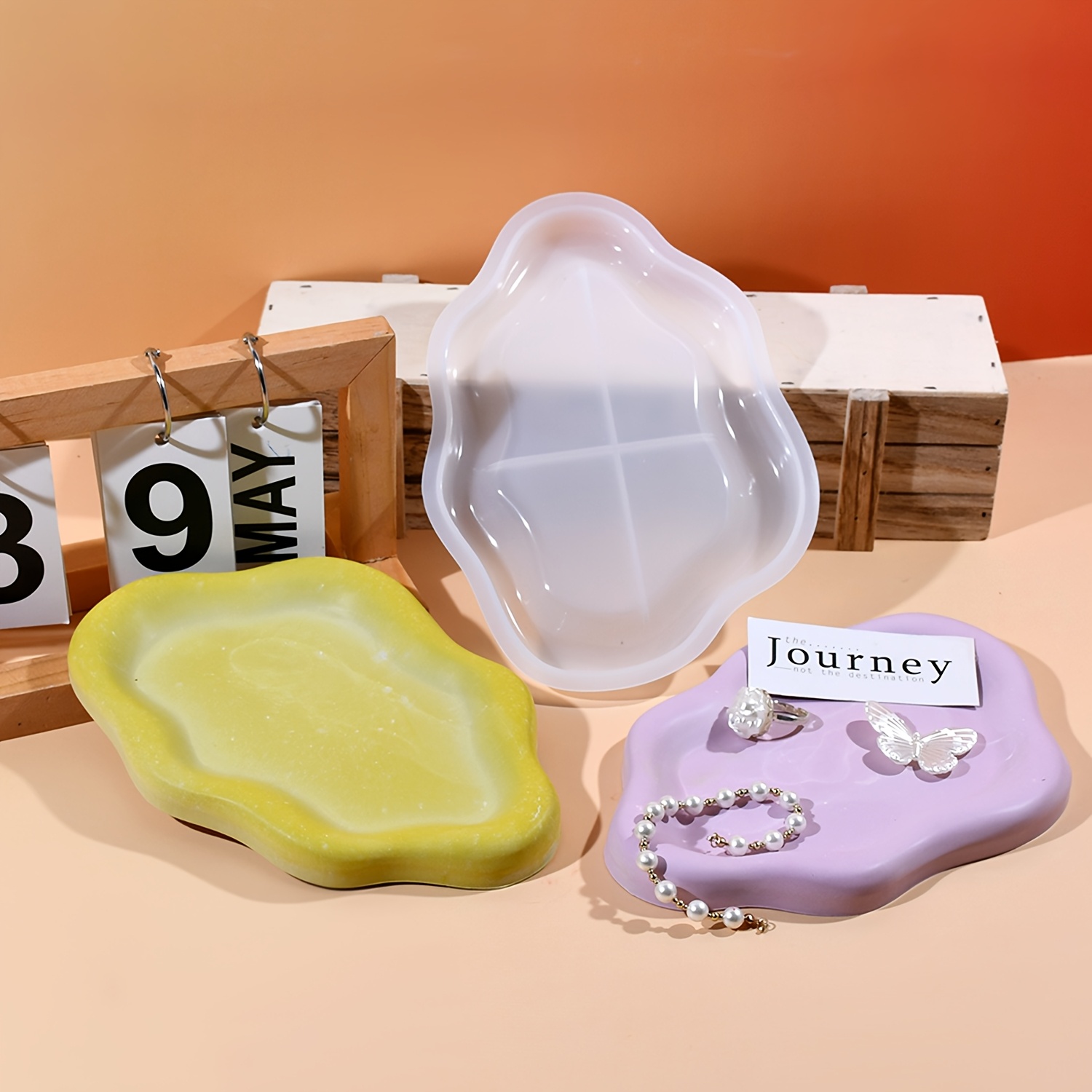 Heart Tray Resin Mold Cloud Co - Resin Art Tray recension och pris
