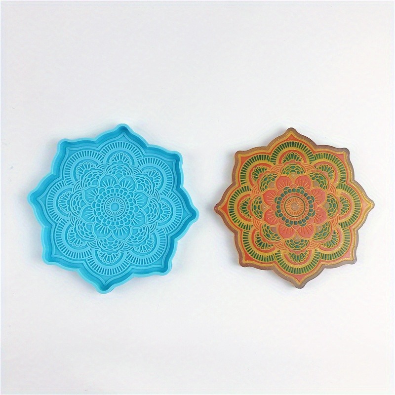 Mandala Coaster Silicone Mold  - Resin Art Tray recension och pris