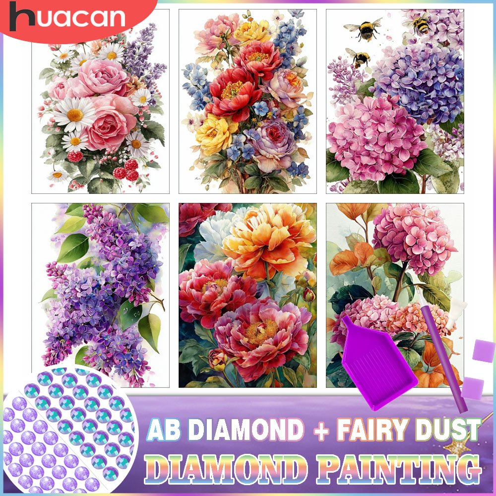 HUACAN Diamond Painting Kit Fl - Resin Art Of Rose recension och pris
