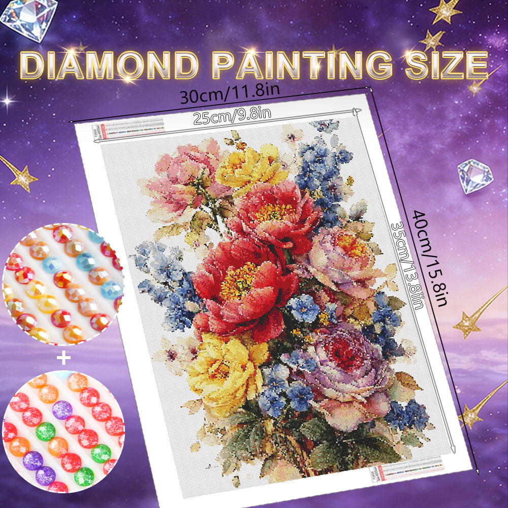 HUACAN Diamond Painting Kit Fl - Resin Art Of Rose recension och pris