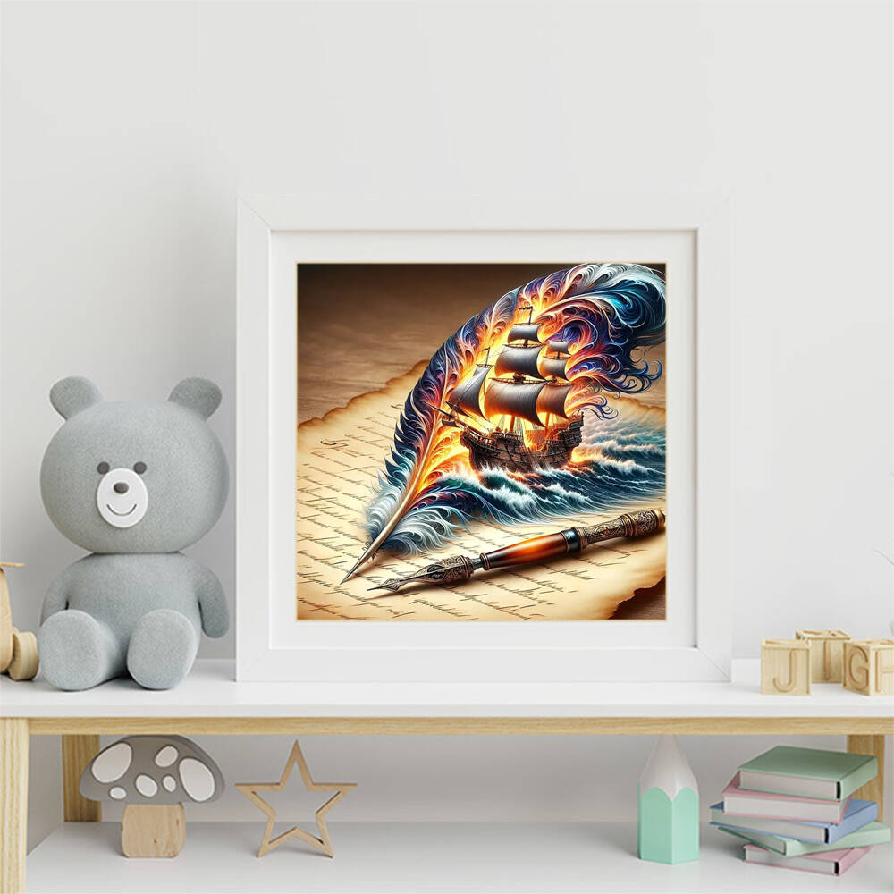 Evershine Full Square Round Di - Resin Art Wallpaper recension och pris