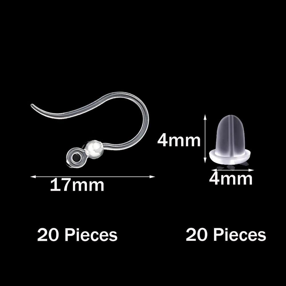 40pcs Clear Plastic Earring Ho - Resin Art Materials Kit recension och pris