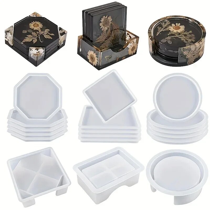 Coaster Resin Molds Set Includ - Resin Art Kit For Beginners recension och pris