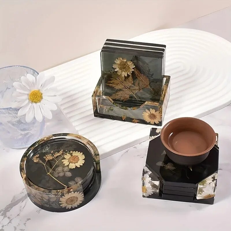 Coaster Resin Molds Set Includ - Resin Art Kit For Beginners recension och pris