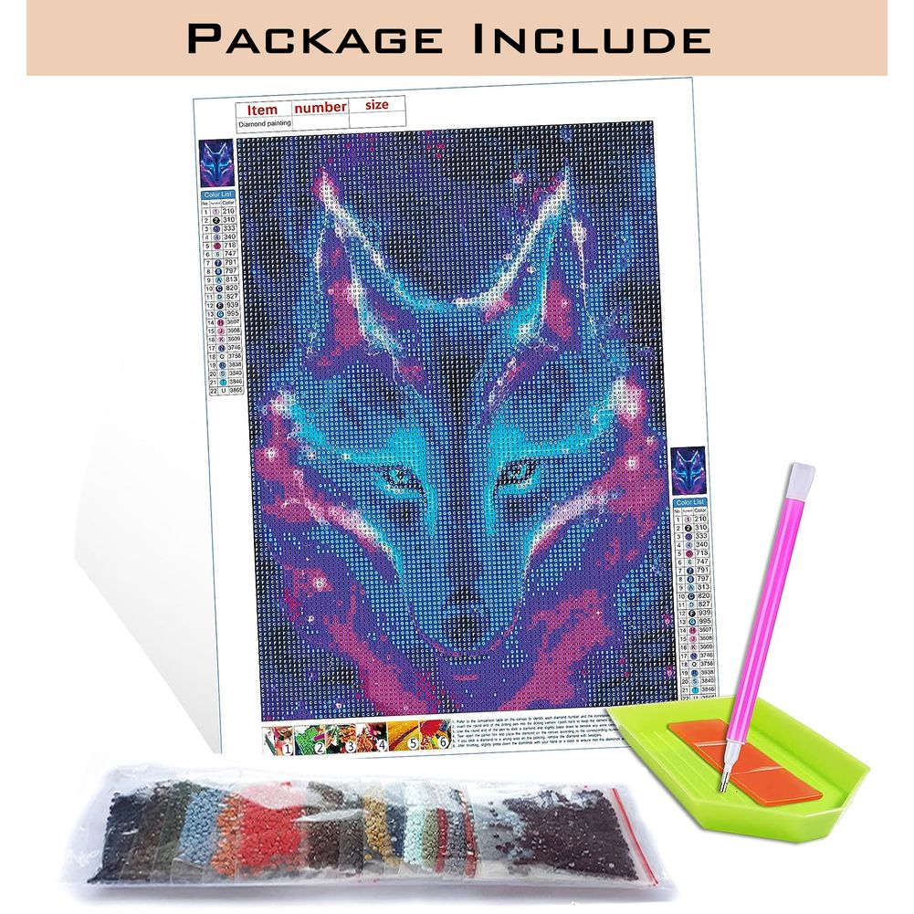 5D DIY Full Square Drill Diamo - Resin Art Wallpaper recension och pris