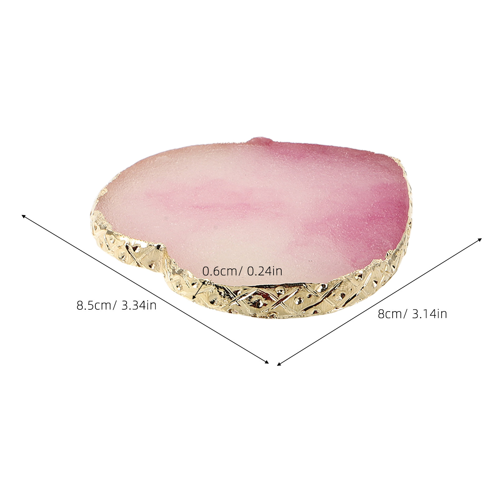 2Pcs Heart-Shaped Resin Nail A - Resin Art Easy recension och pris