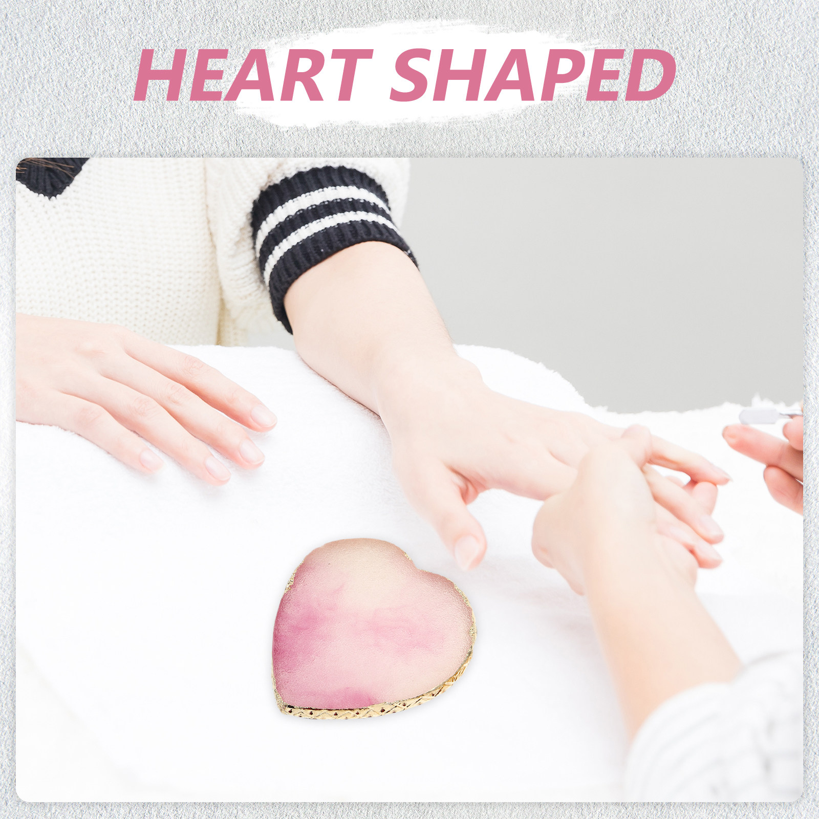 2Pcs Heart-Shaped Resin Nail A - Resin Art Easy recension och pris