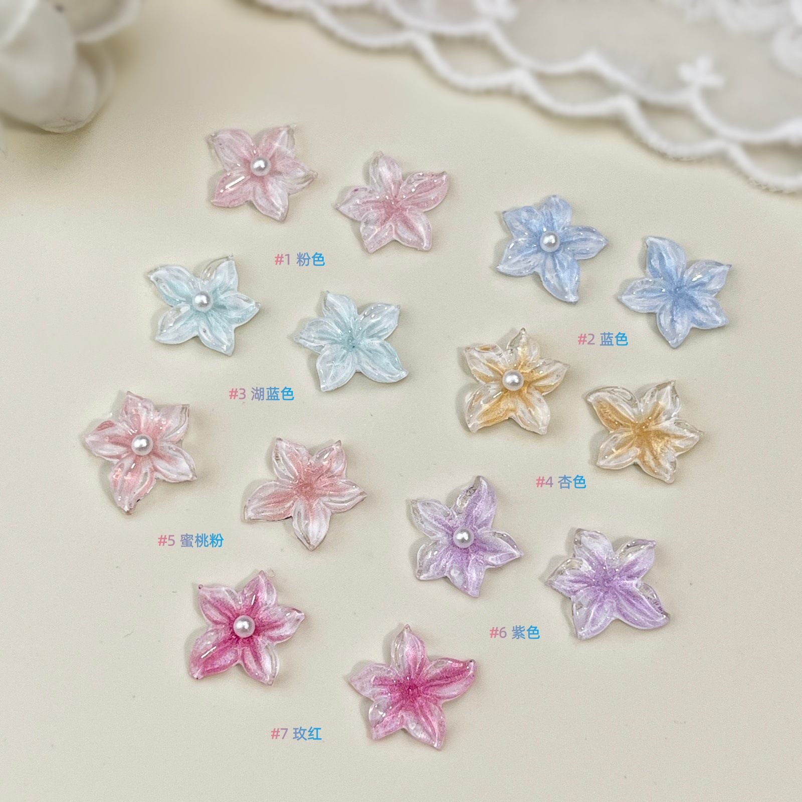 20pcs Soft Carved Flower Nail  - Resin Art Drill Machine recension och pris