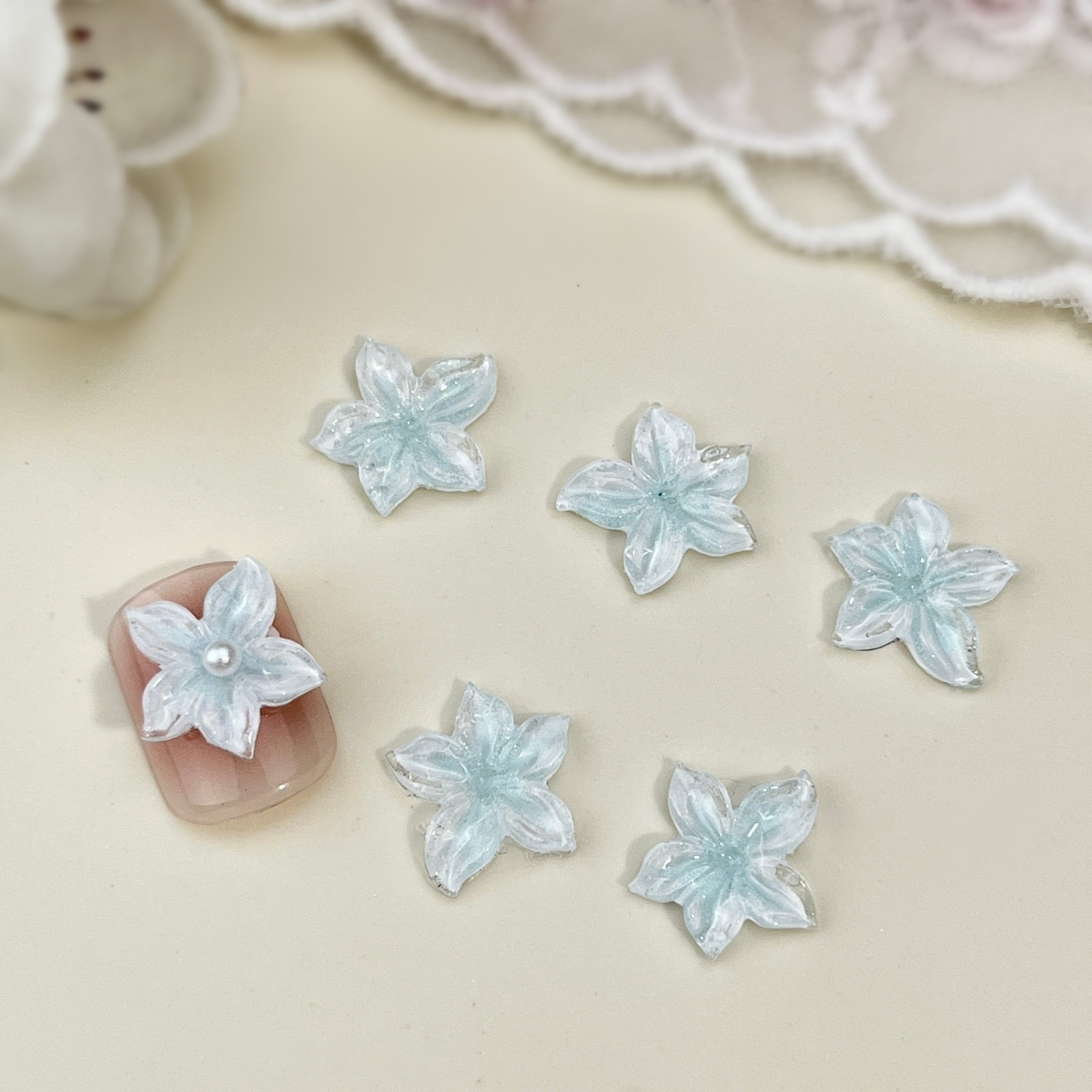 20pcs Soft Carved Flower Nail  - Resin Art Drill Machine recension och pris