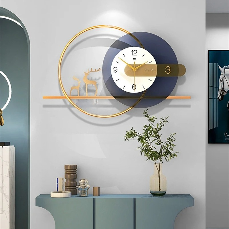 Modern Metal Wall Clocks Livin - Resin Art Wall Clock recension och pris