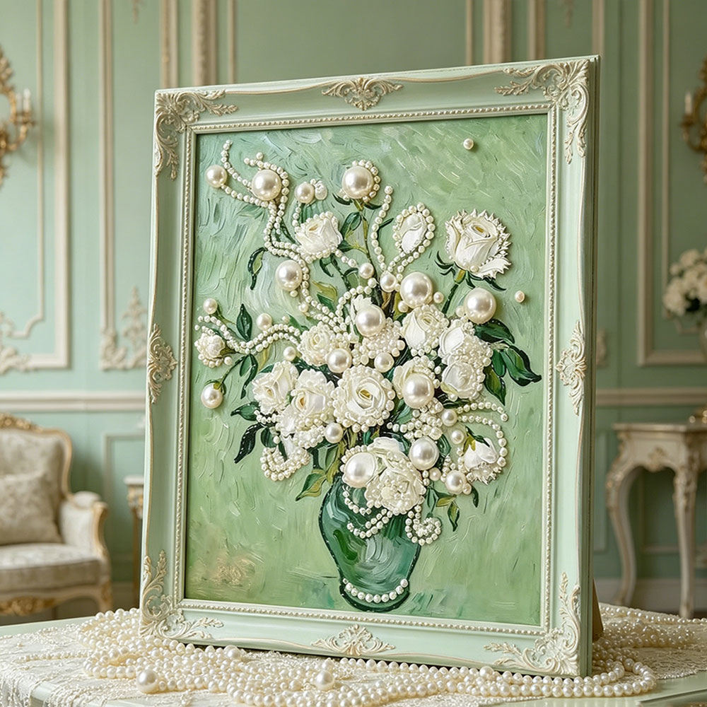 Huacan DIY Pearl Art Painting  - Resin Art Of Rose recension och pris
