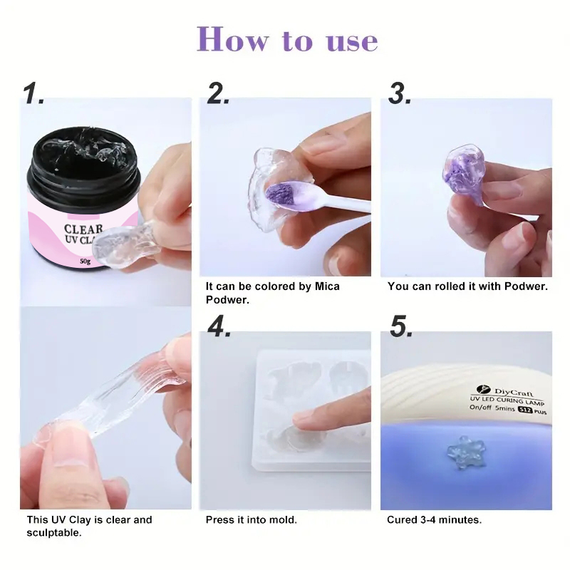 UV Clay Clear Polymer Resin fo - Resin Art Clay recension och pris